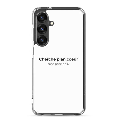 Coque Samsung Cherche plan cœur sans prise de Q - Sedurro