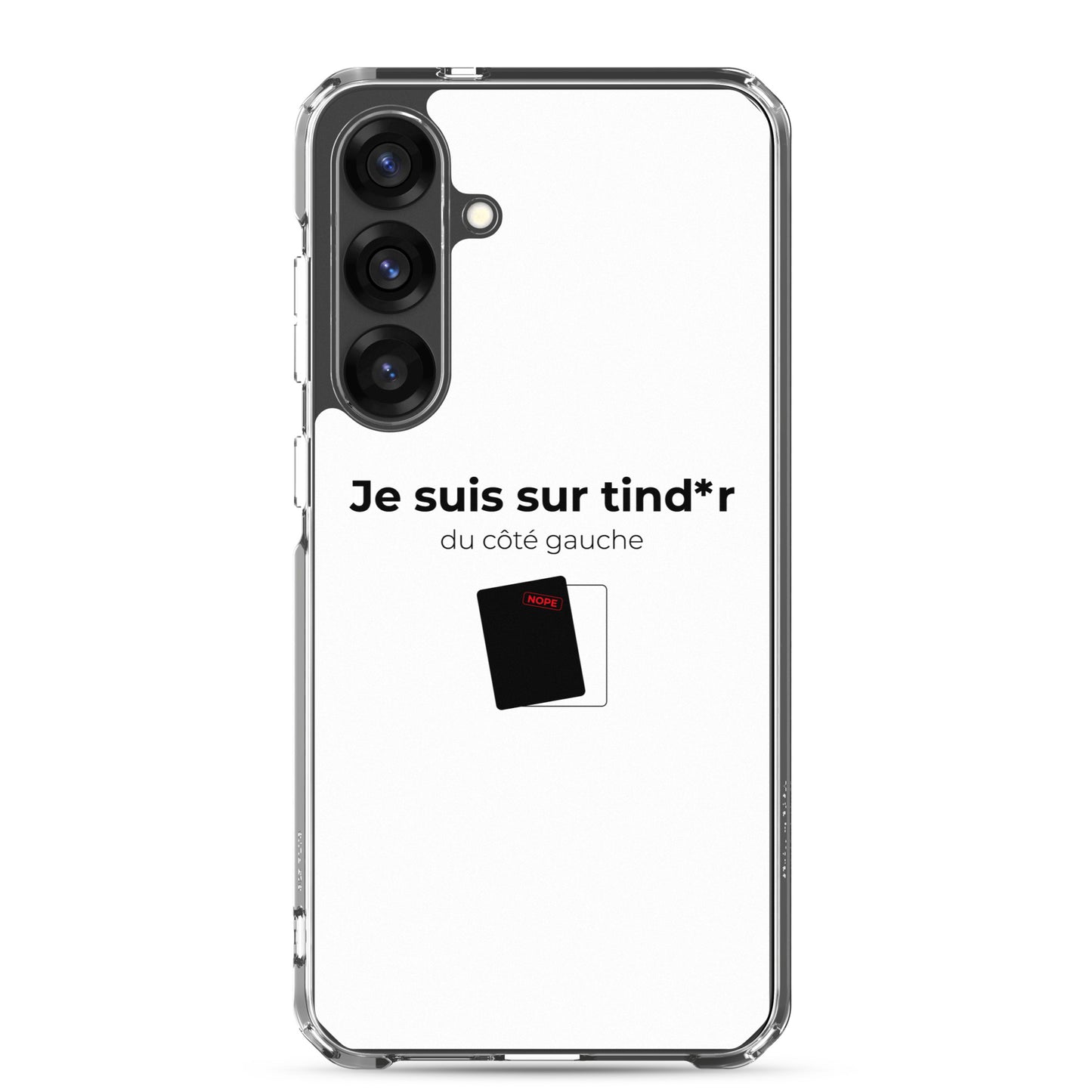 Coque Samsung Je suis sur tind*r du côté gauche - Sedurro