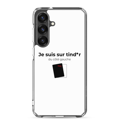 Coque Samsung Je suis sur tind*r du côté gauche - Sedurro