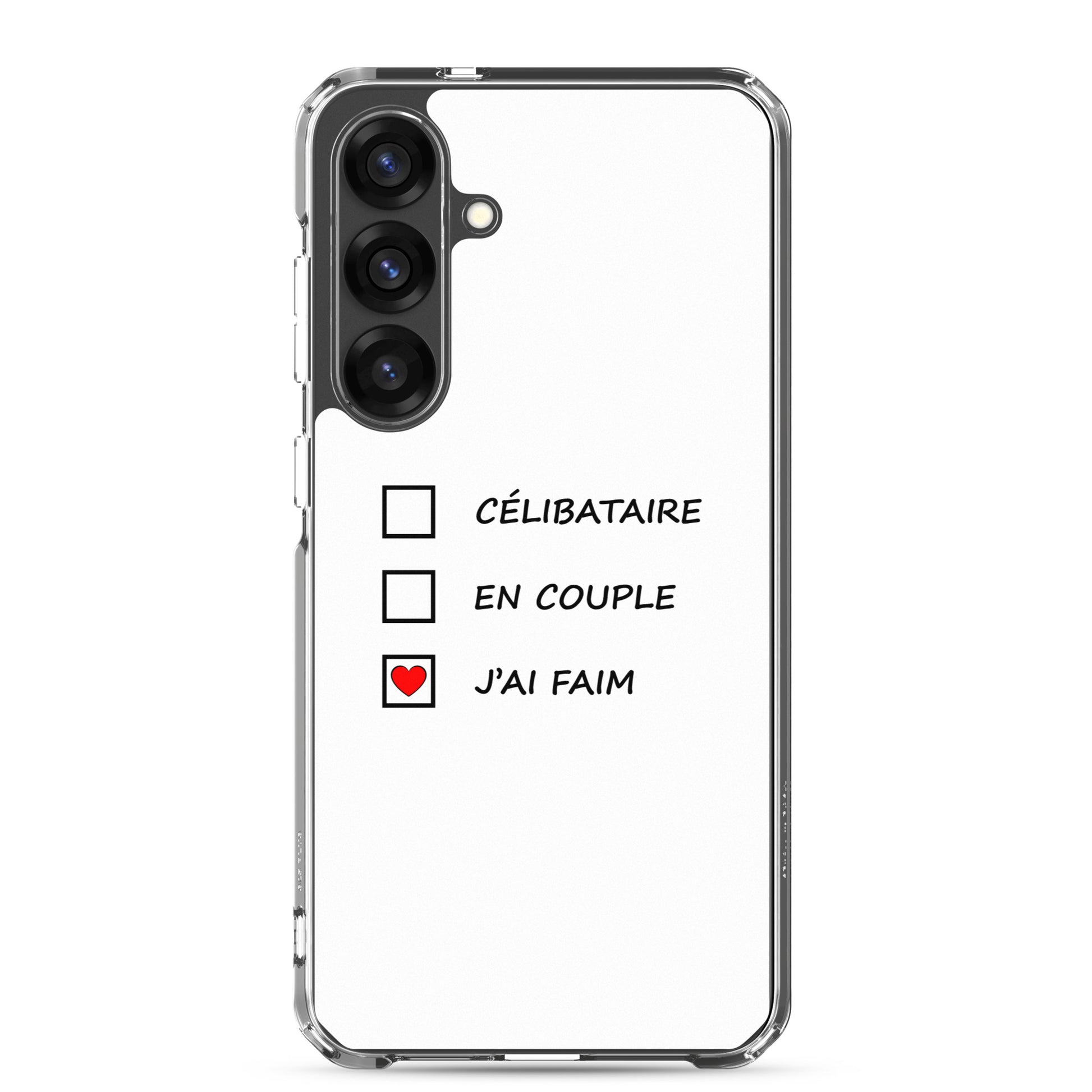 Coque Samsung Célibataire en couple j'ai faim cases à cocher - Sedurro