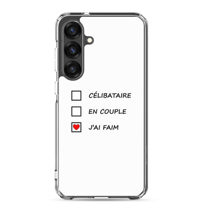 Coque Samsung Célibataire en couple j'ai faim cases à cocher - Sedurro