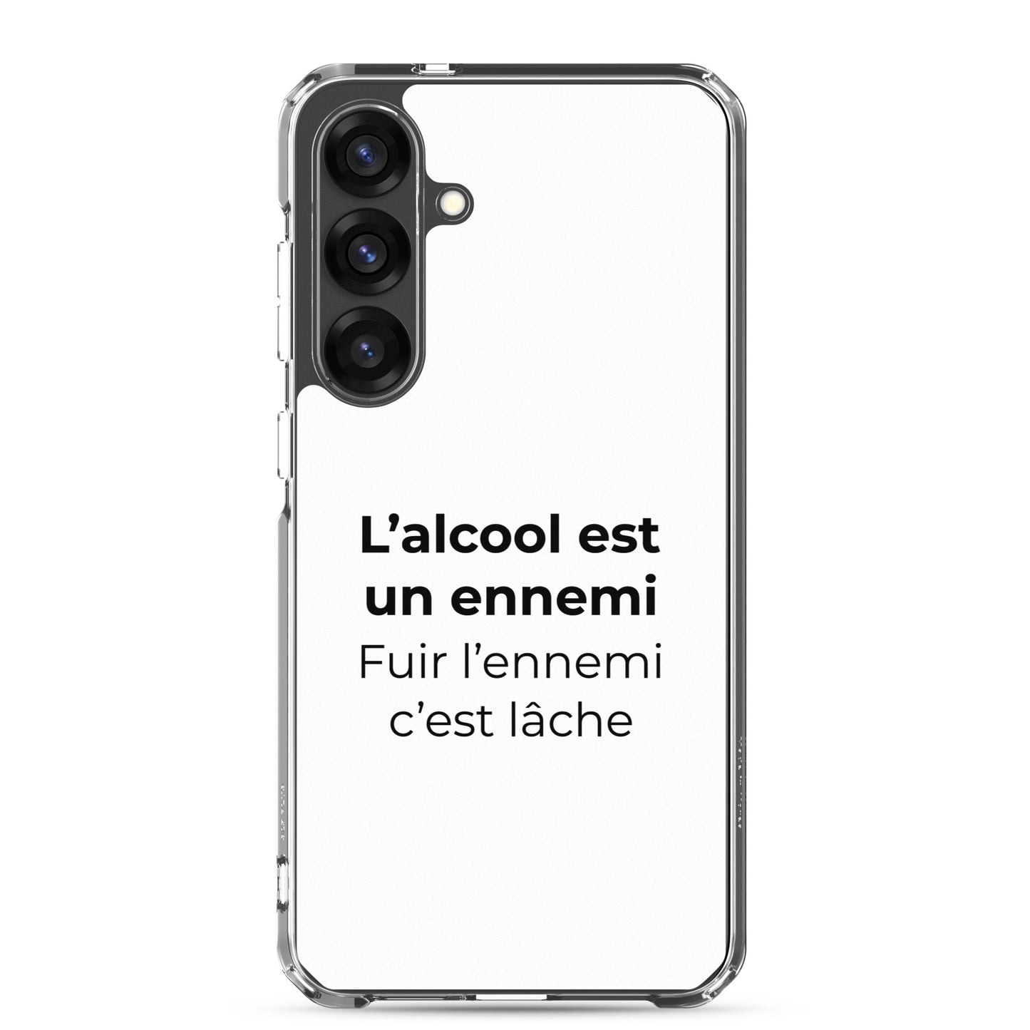 Coque Samsung L'alcool est un ennemi fuir l'ennemi c'est lâche - Sedurro