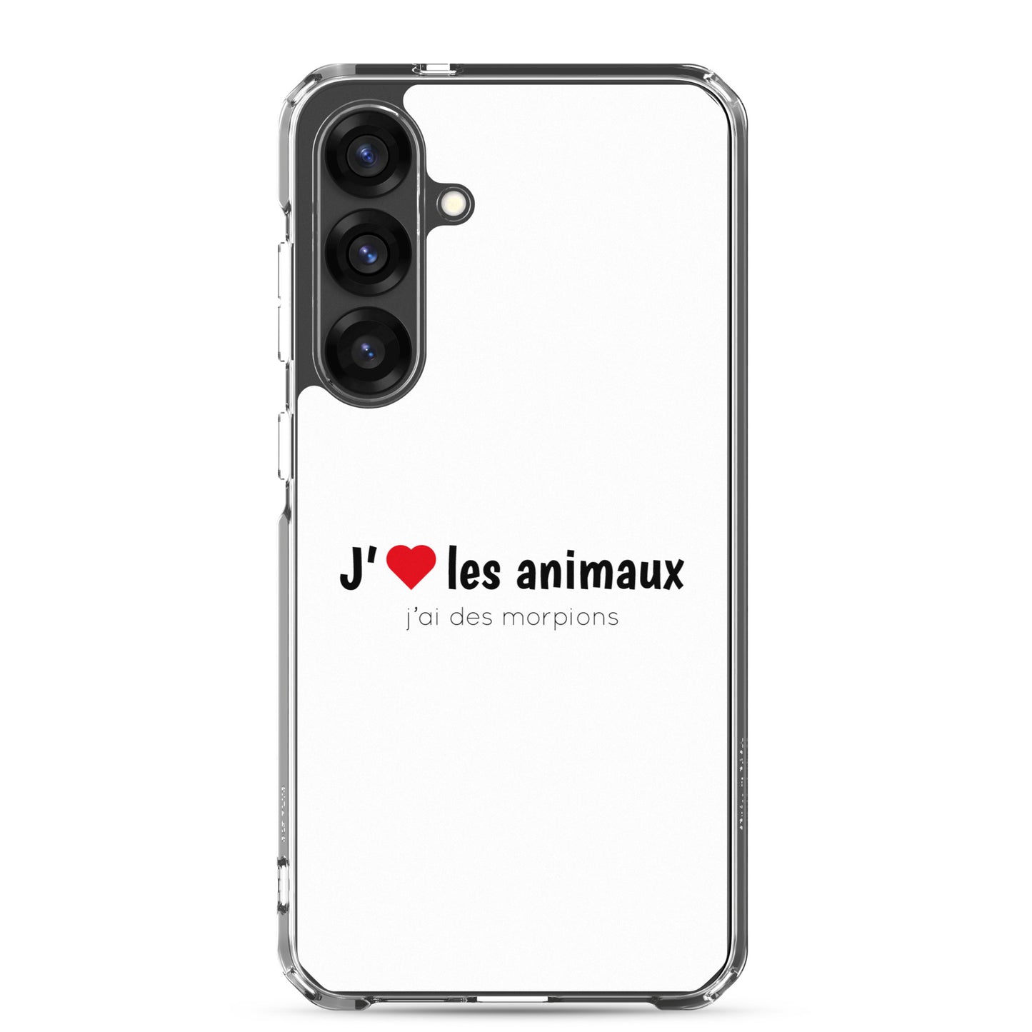 Coque Samsung J'aime les animaux j'ai des morpions - Sedurro