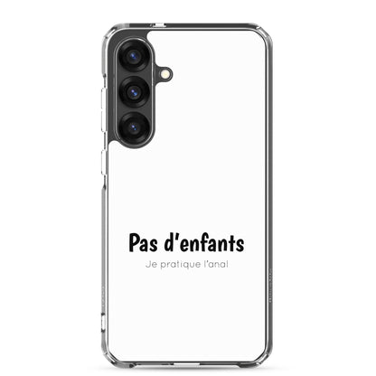 Coque Samsung Pas d'enfants je pratique l'anal - Sedurro