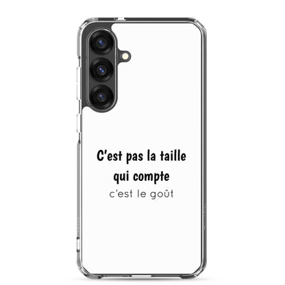 Coque Samsung C'est pas la taille qui compte c'est le goût - Sedurro