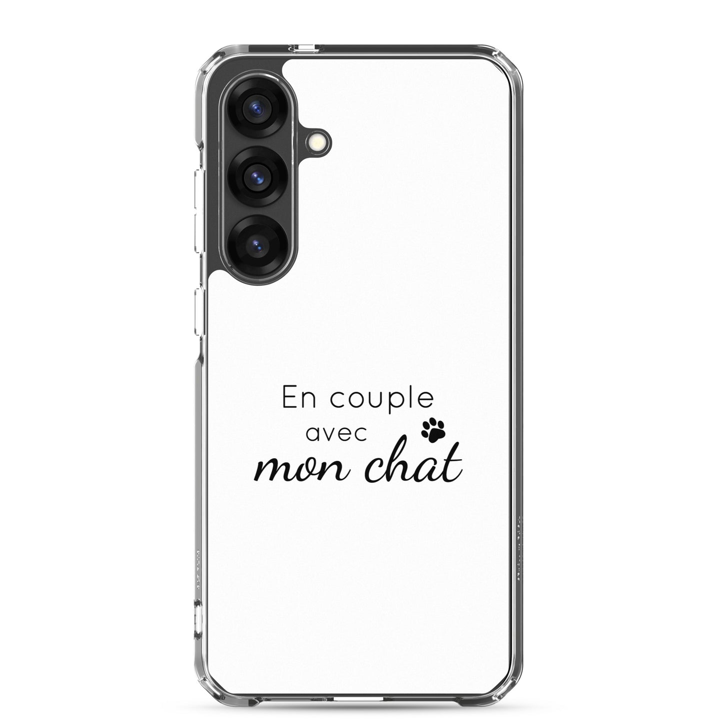 Coque Samsung En couple avec mon chat - Sedurro