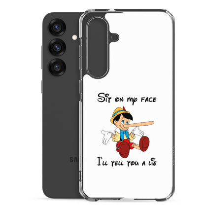 Coque Samsung Pinocchio Sit on my face I'll tell you a lie - Sedurro