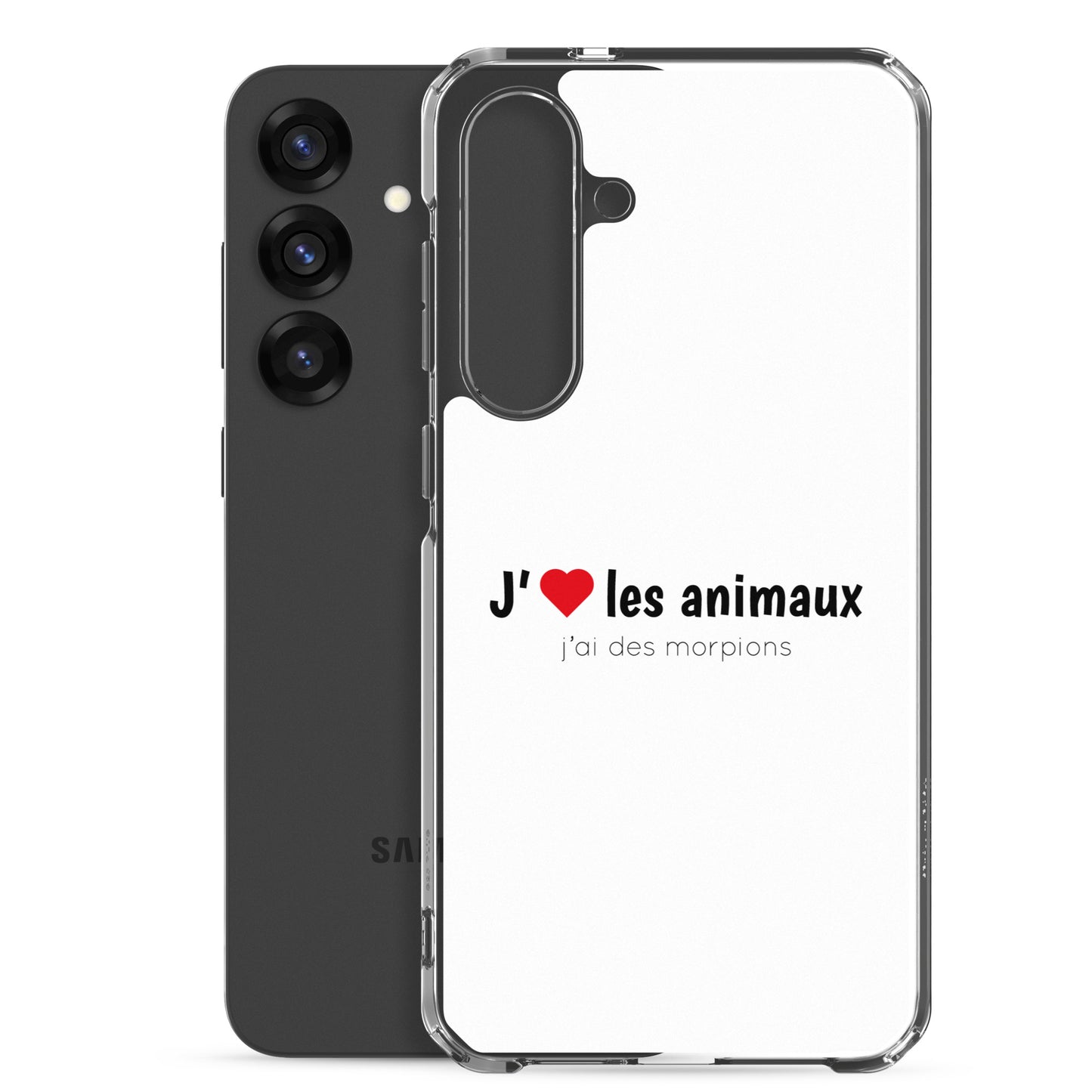 Coque Samsung J'aime les animaux j'ai des morpions - Sedurro