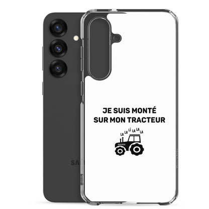 Coque Samsung Je suis monté sur mon tracteur - Sedurro