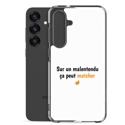 Coque Samsung Sur un malentendu ça peut matcher - Sedurro