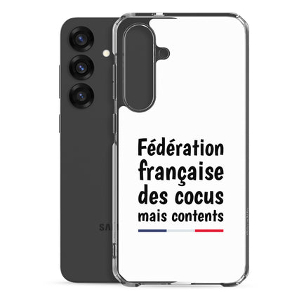 Coque Samsung Fédération française des cocus mais contents - Sedurro