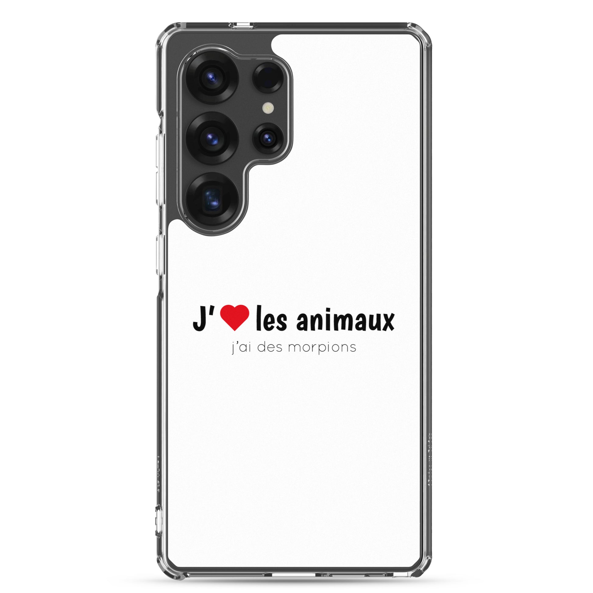 Coque Samsung J'aime les animaux j'ai des morpions - Sedurro