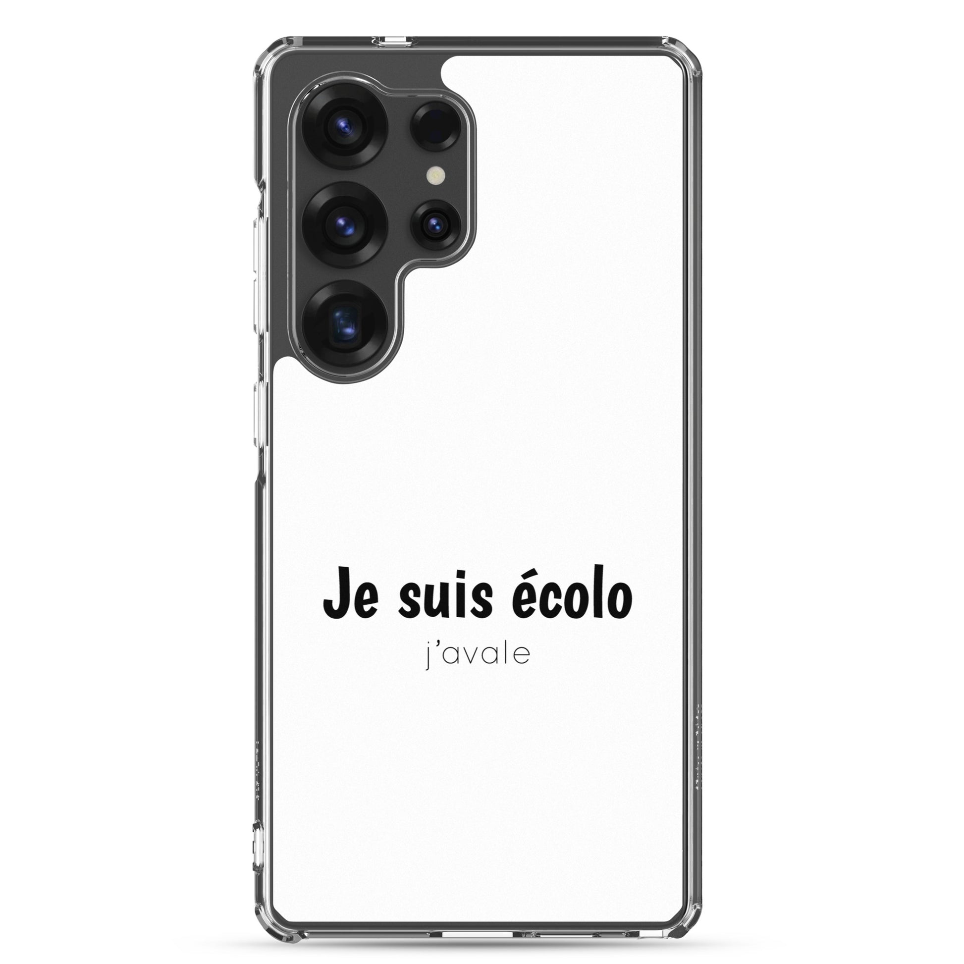 Coque Samsung Je suis écolo j'avale - Sedurro