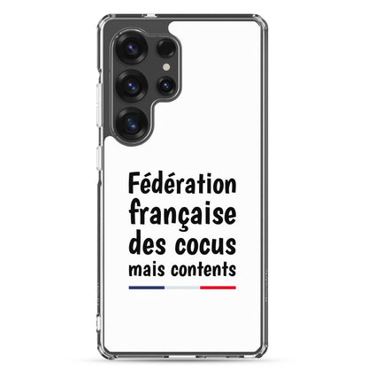 Coque Samsung Fédération française des cocus mais contents - Sedurro