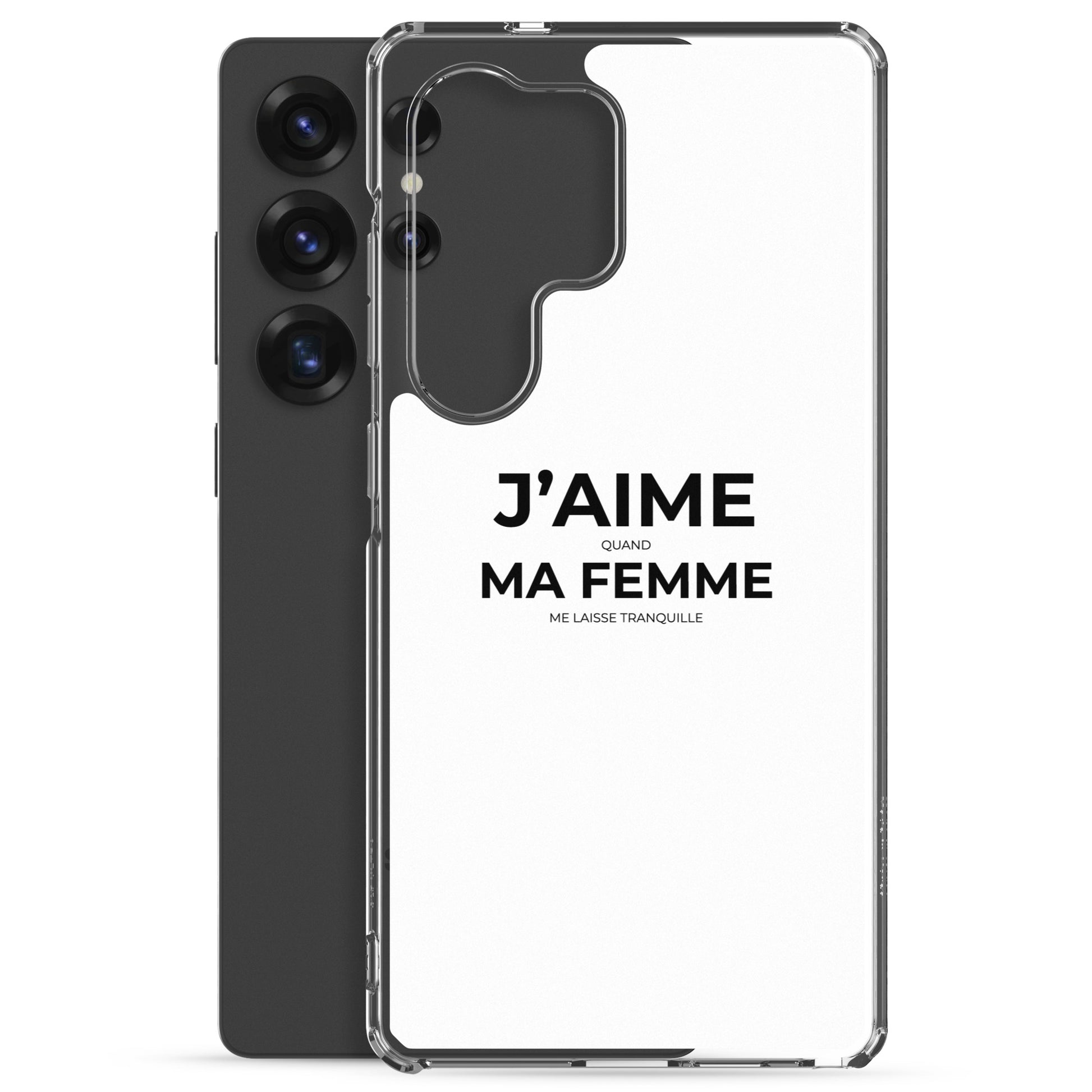 Coque Samsung J'aime quand ma femme me laisse tranquille - Sedurro