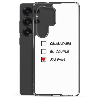 Coque Samsung Célibataire en couple j'ai faim cases à cocher - Sedurro