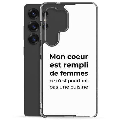 Coque Samsung Mon cœur est rempli de femmes ce n'est pourtant pas une cuisine - Sedurro