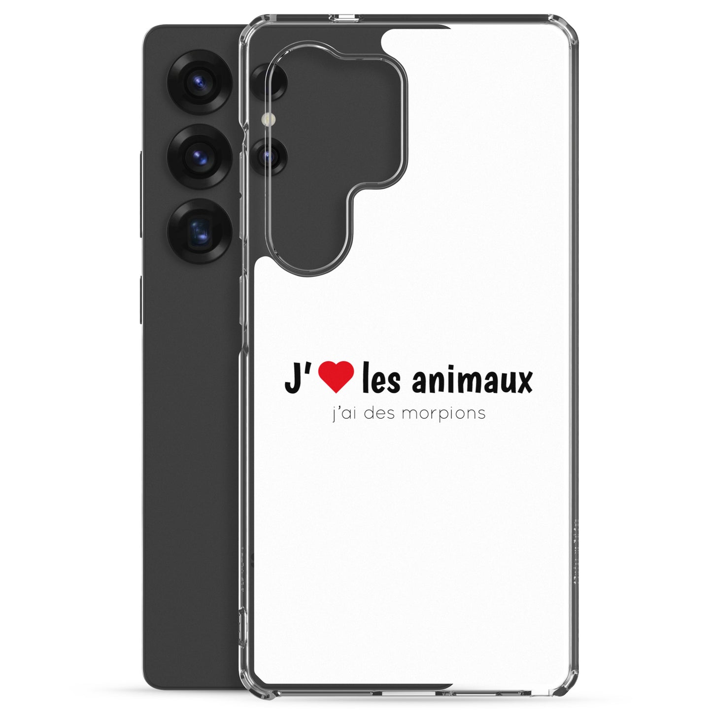 Coque Samsung J'aime les animaux j'ai des morpions - Sedurro