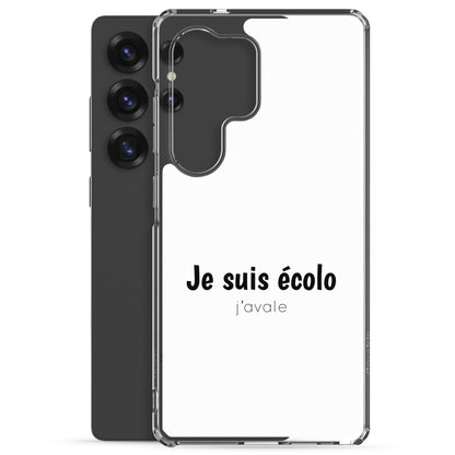 Coque Samsung Je suis écolo j'avale - Sedurro