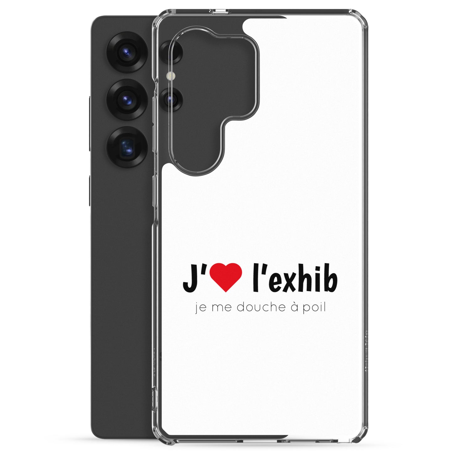 Coque Samsung J'aime l'exhib je me douche à poil - Sedurro