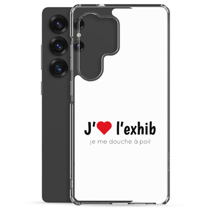 Coque Samsung J'aime l'exhib je me douche à poil - Sedurro