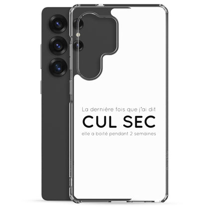 Coque Samsung La dernière fois que j'ai dit cul sec elle a boité pendant 2 semaines - Sedurro