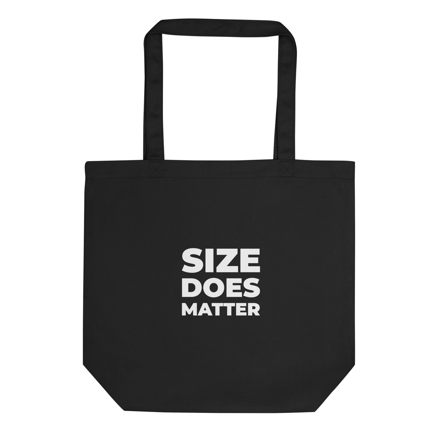 Tote bag bio Size does matter Noir - Sedurro