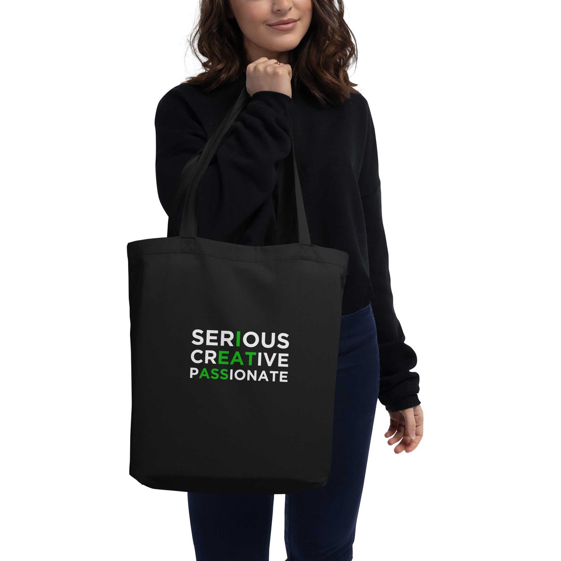 Tote bag bio Serious creative passionate - Sedurro