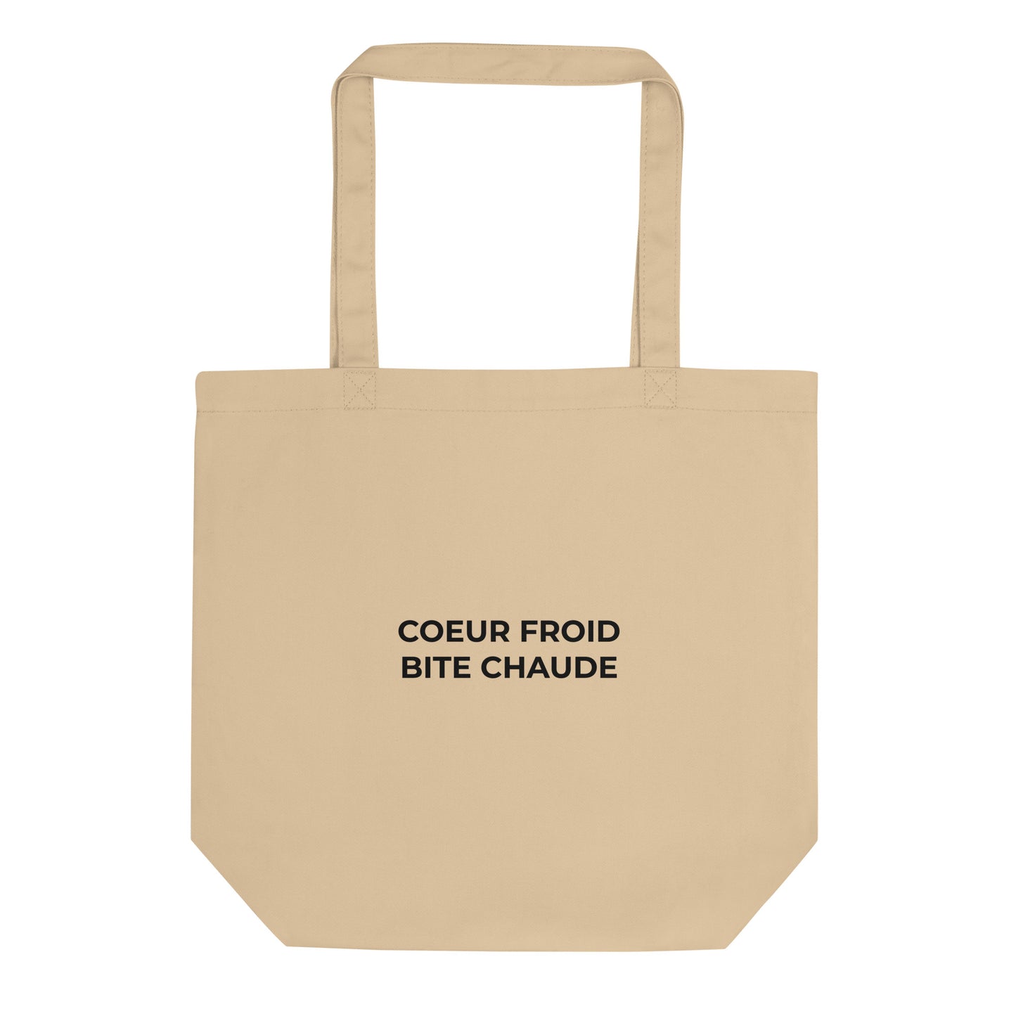 Tote bag bio Cœur froid bite chaude Oyster - Sedurro