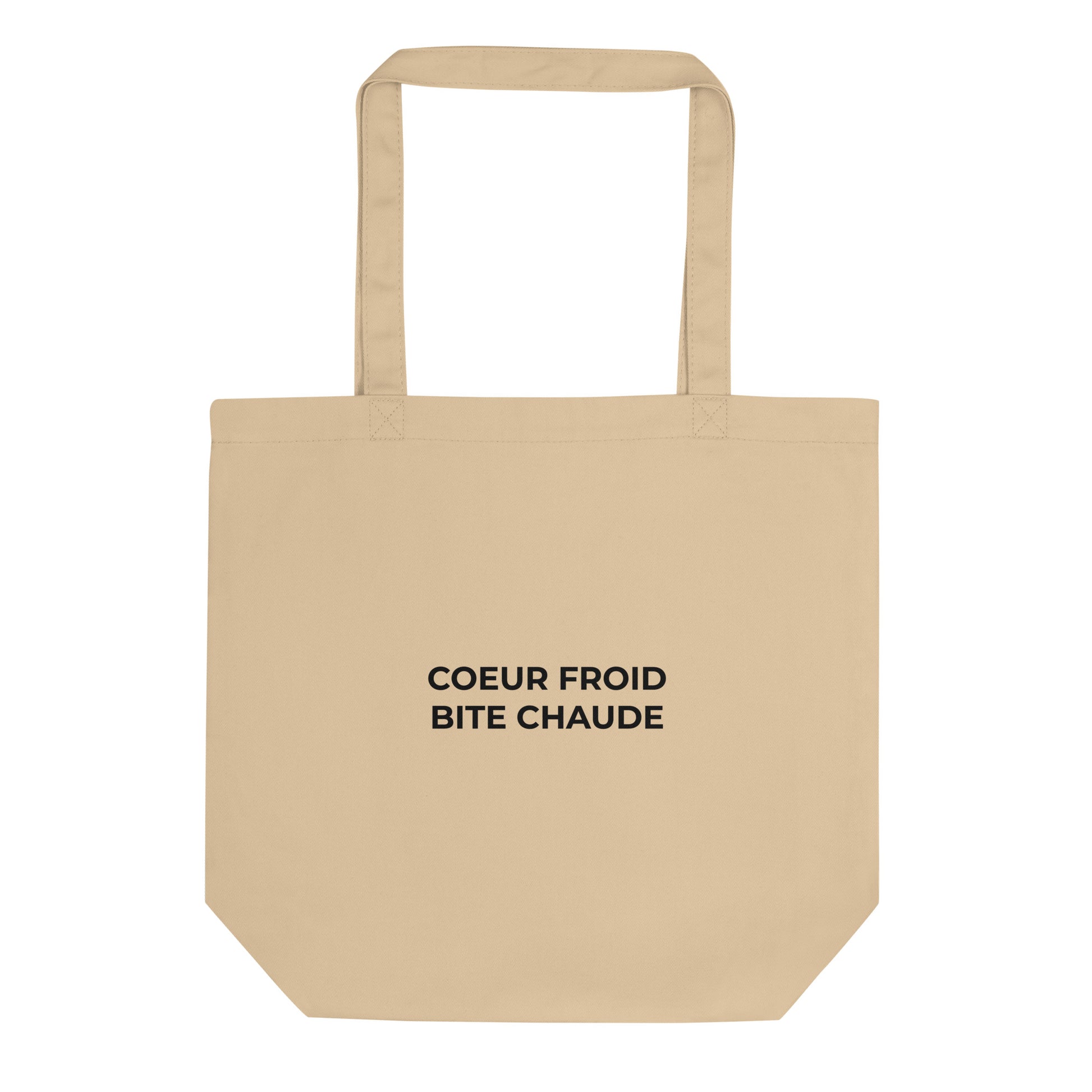 Tote bag bio Cœur froid bite chaude Oyster - Sedurro