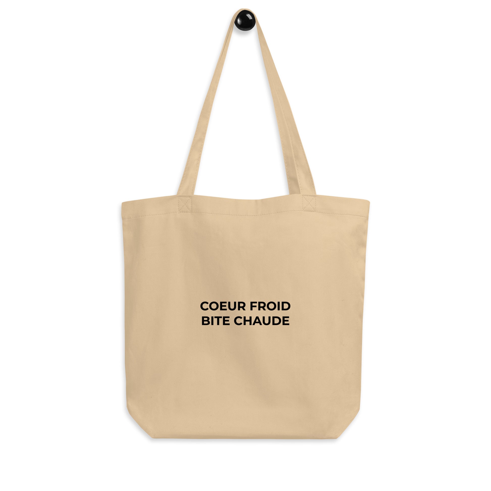 Tote bag bio Cœur froid bite chaude - Sedurro