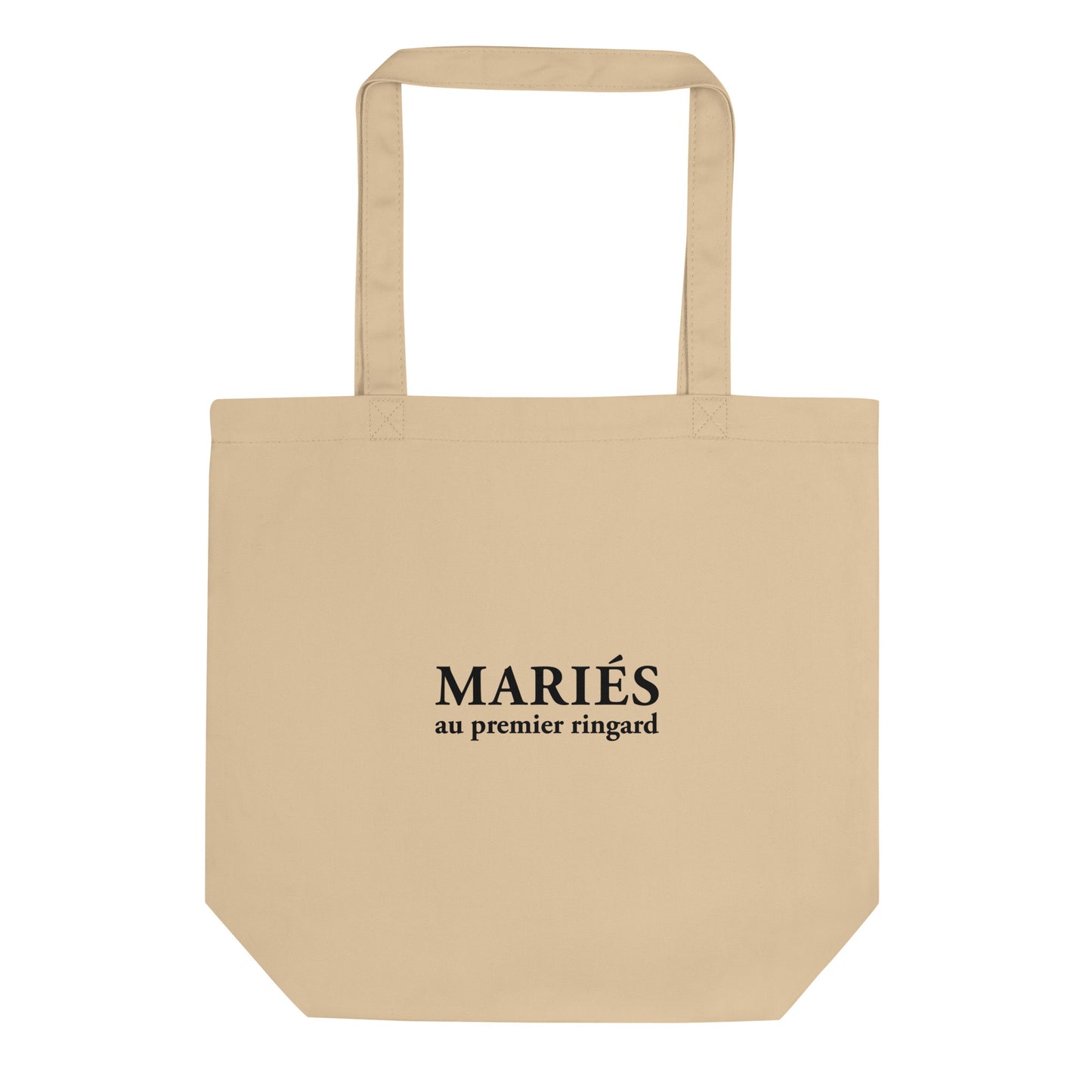 Tote bag bio Mariés au premier ringard Oyster - Sedurro