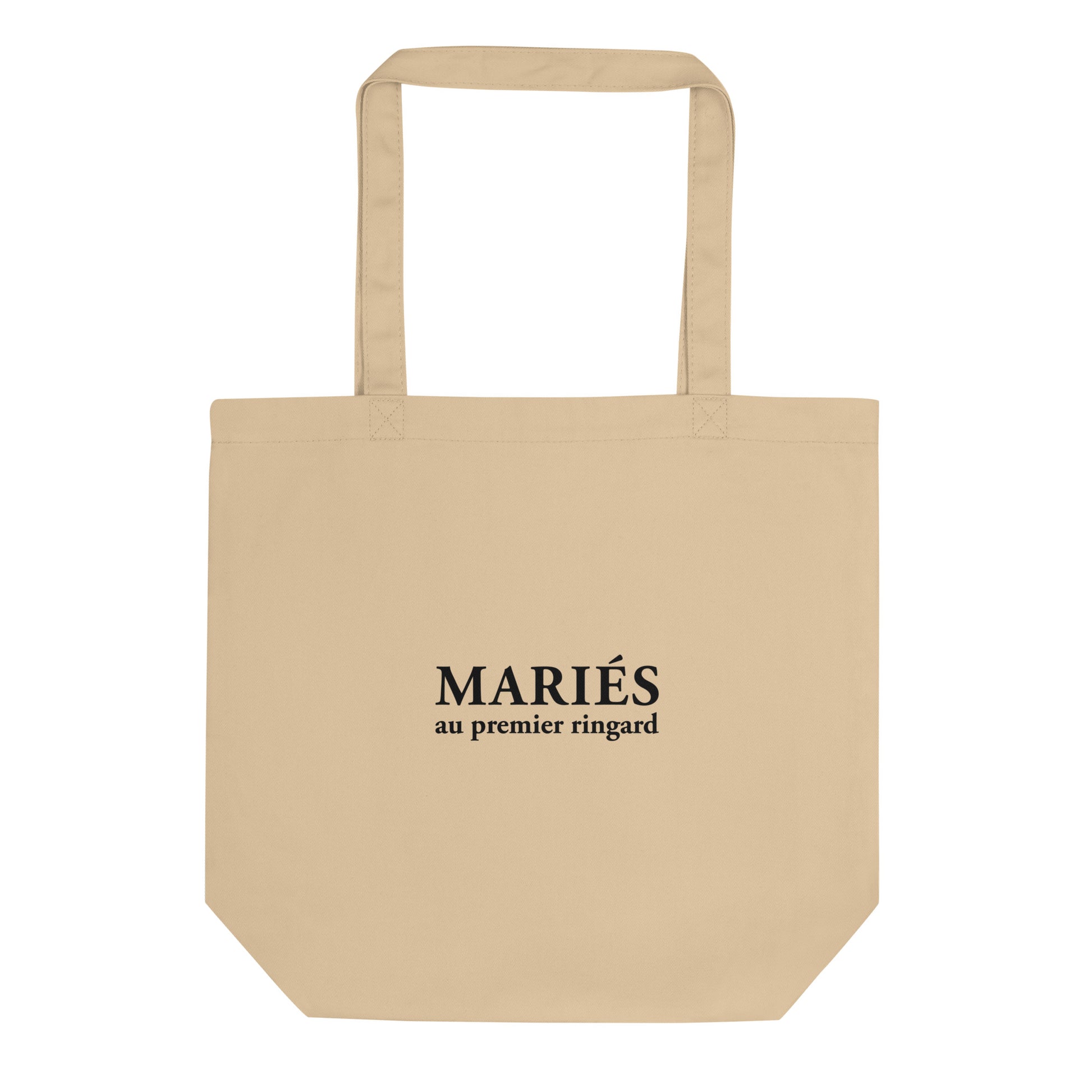 Tote bag bio Mariés au premier ringard Oyster - Sedurro