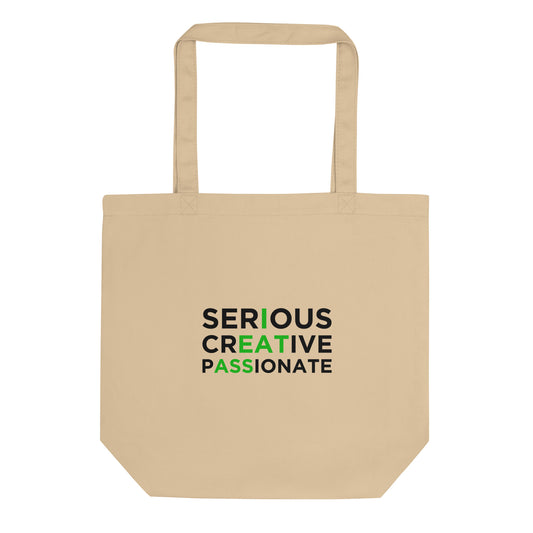 Tote bag bio Serious creative passionate - Sedurro