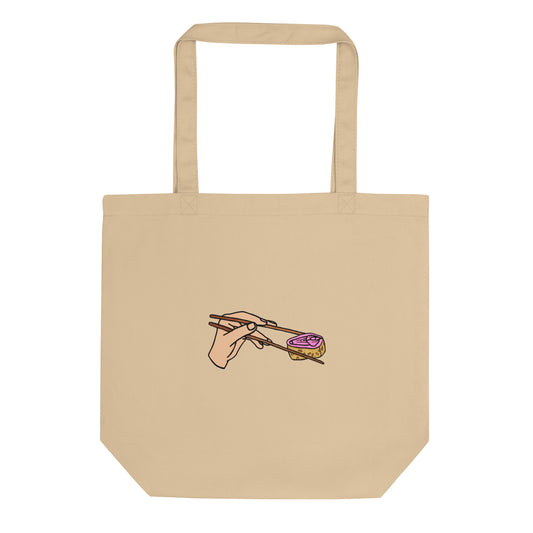 Tote bag bio Eat sushi vagina - Sedurro