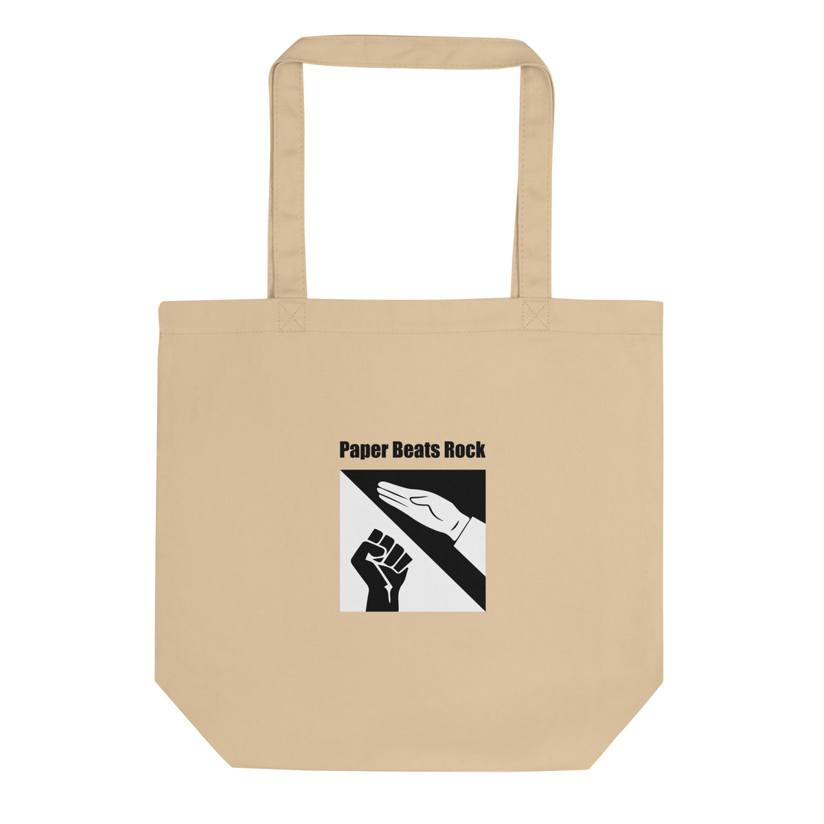 Tote bag bio Paper beats rock - Sedurro