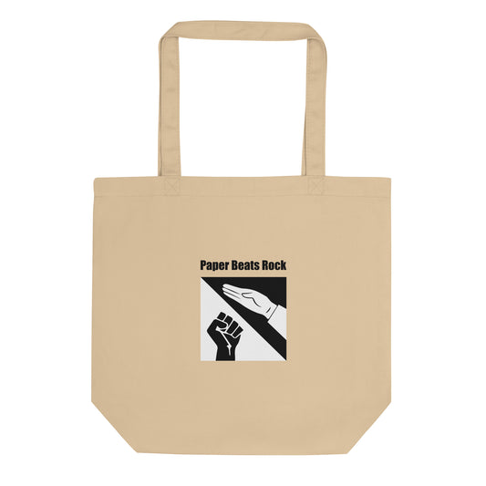 Tote bag bio Paper beats rock - Sedurro