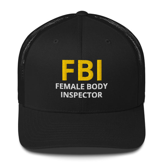 Casquette brodée FBI Female Body Inspector - Sedurro