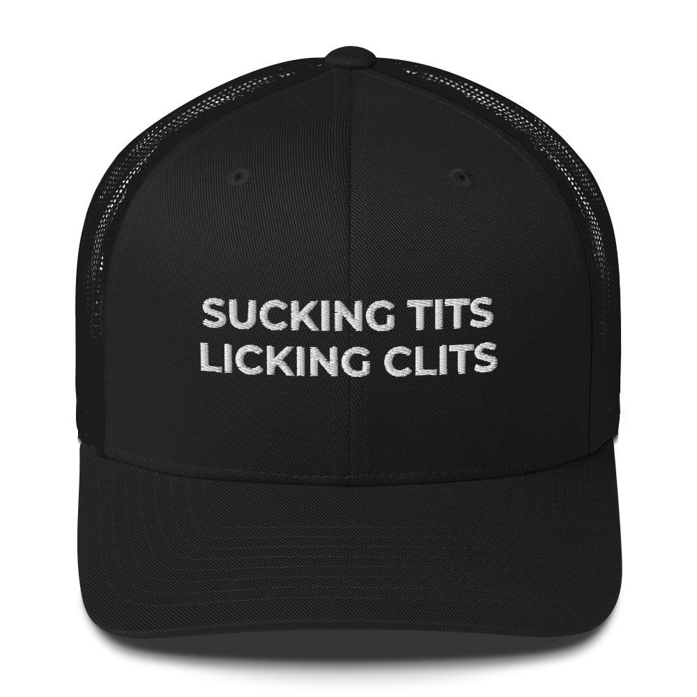Casquette brodée Sucking tits Licking clits - Sedurro
