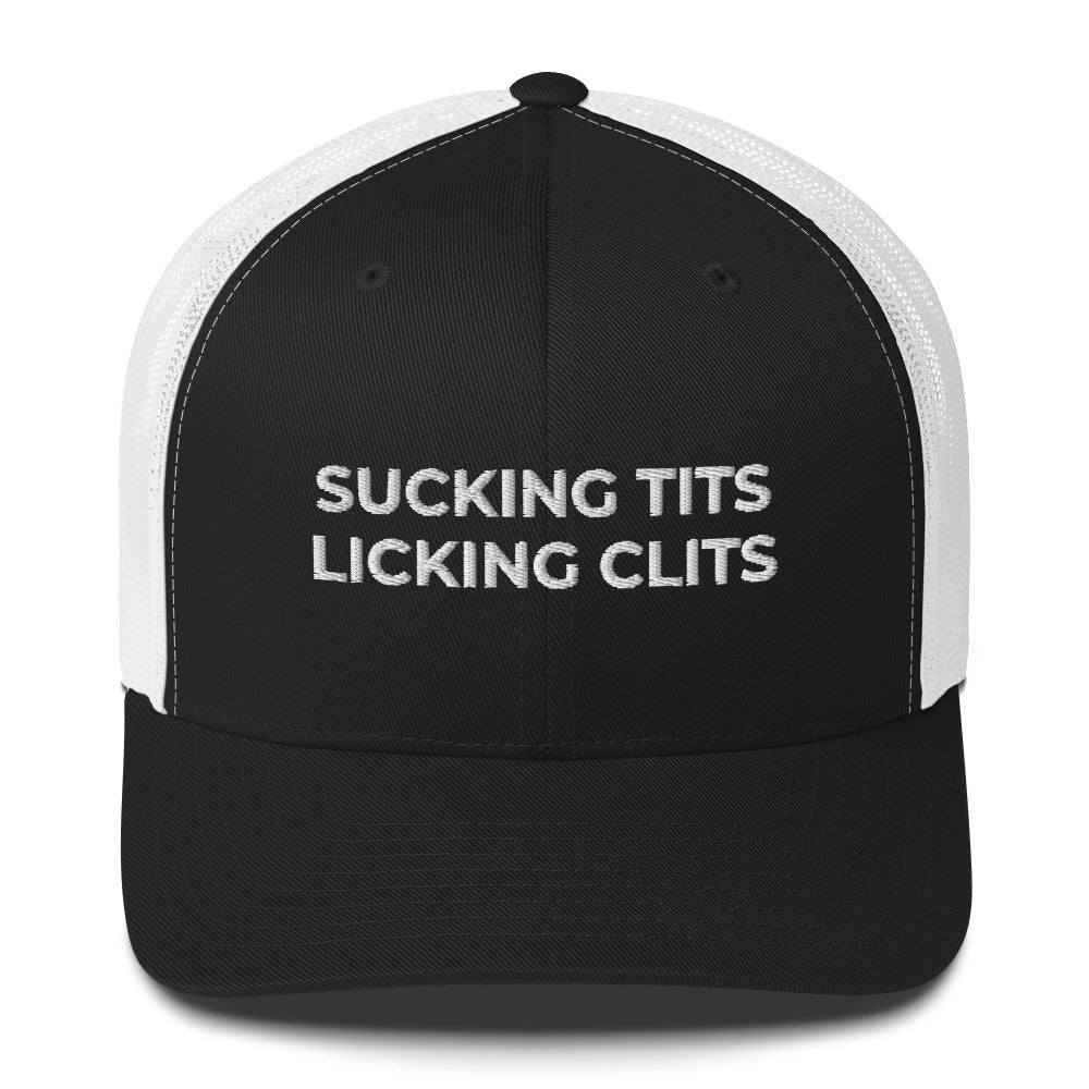 Casquette brodée Sucking tits Licking clits - Sedurro
