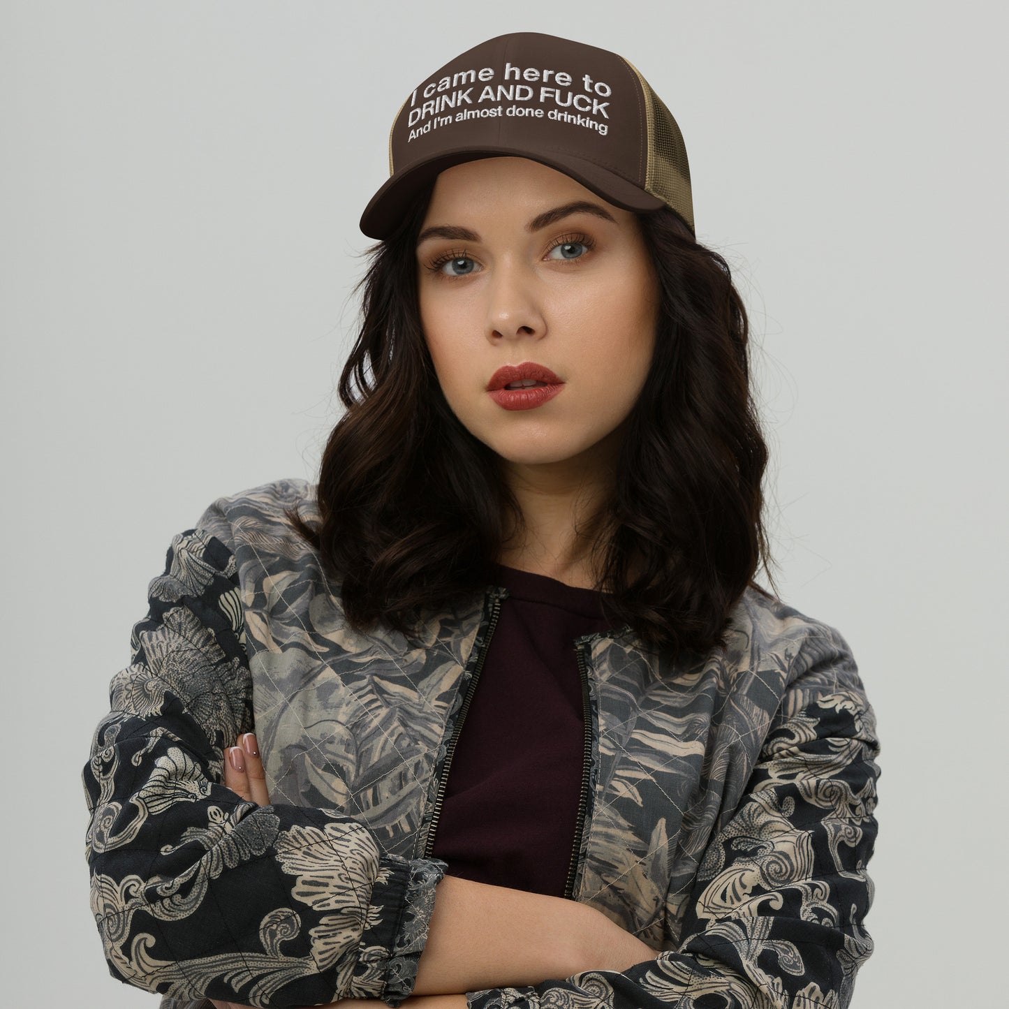 Casquette brodée I came here to drink and fuck - Sedurro