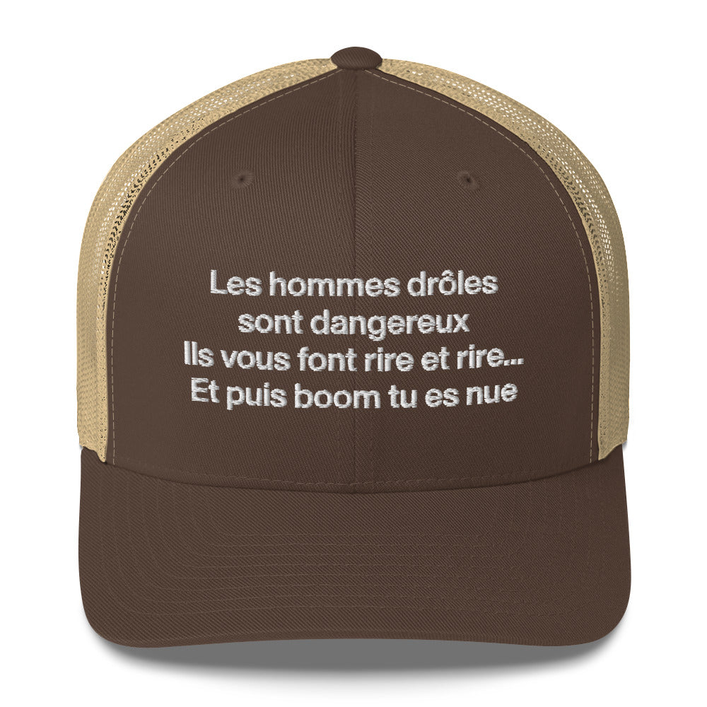 Casquette brodée Les hommes drôles sont dangereux - Sedurro