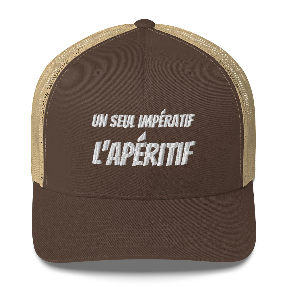 Casquette brodée Un seul impératif L'apéritif - Sedurro