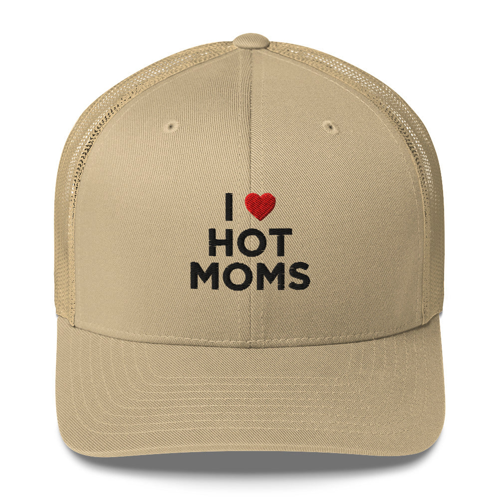 Casquette brodée I love hot moms - Sedurro