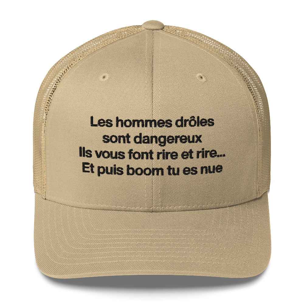 Casquette brodée Les hommes drôles sont dangereux - Sedurro