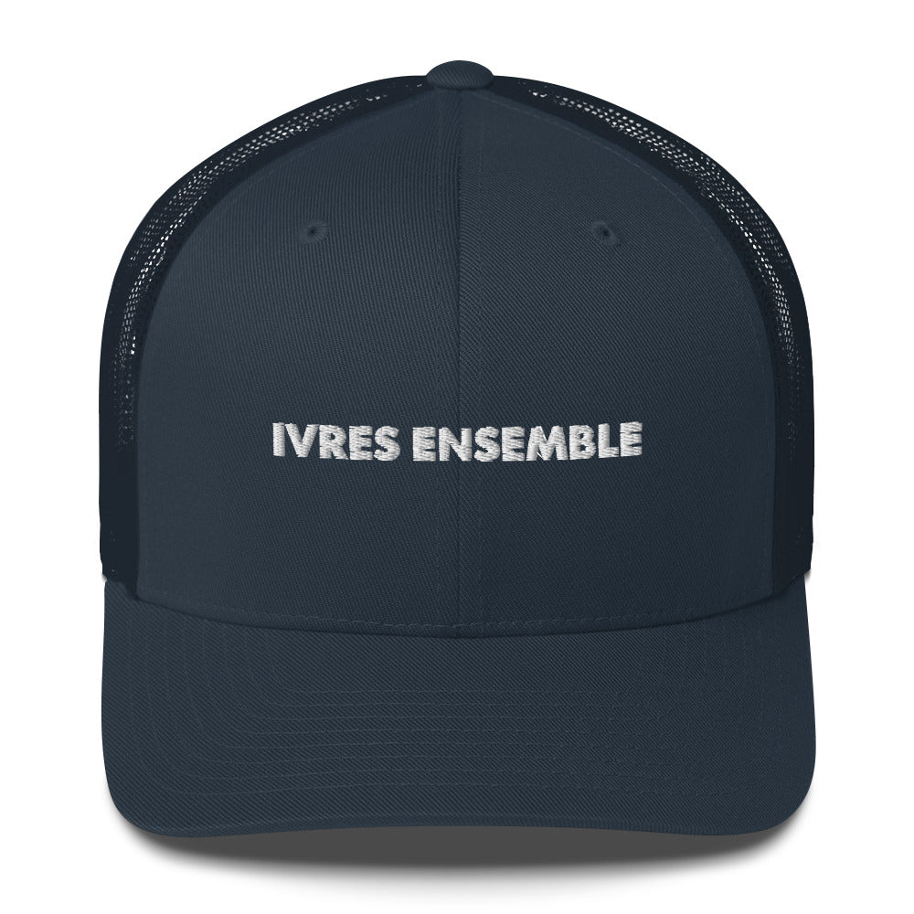Casquette brodée Ivres ensemble Bleu Marine - Sedurro