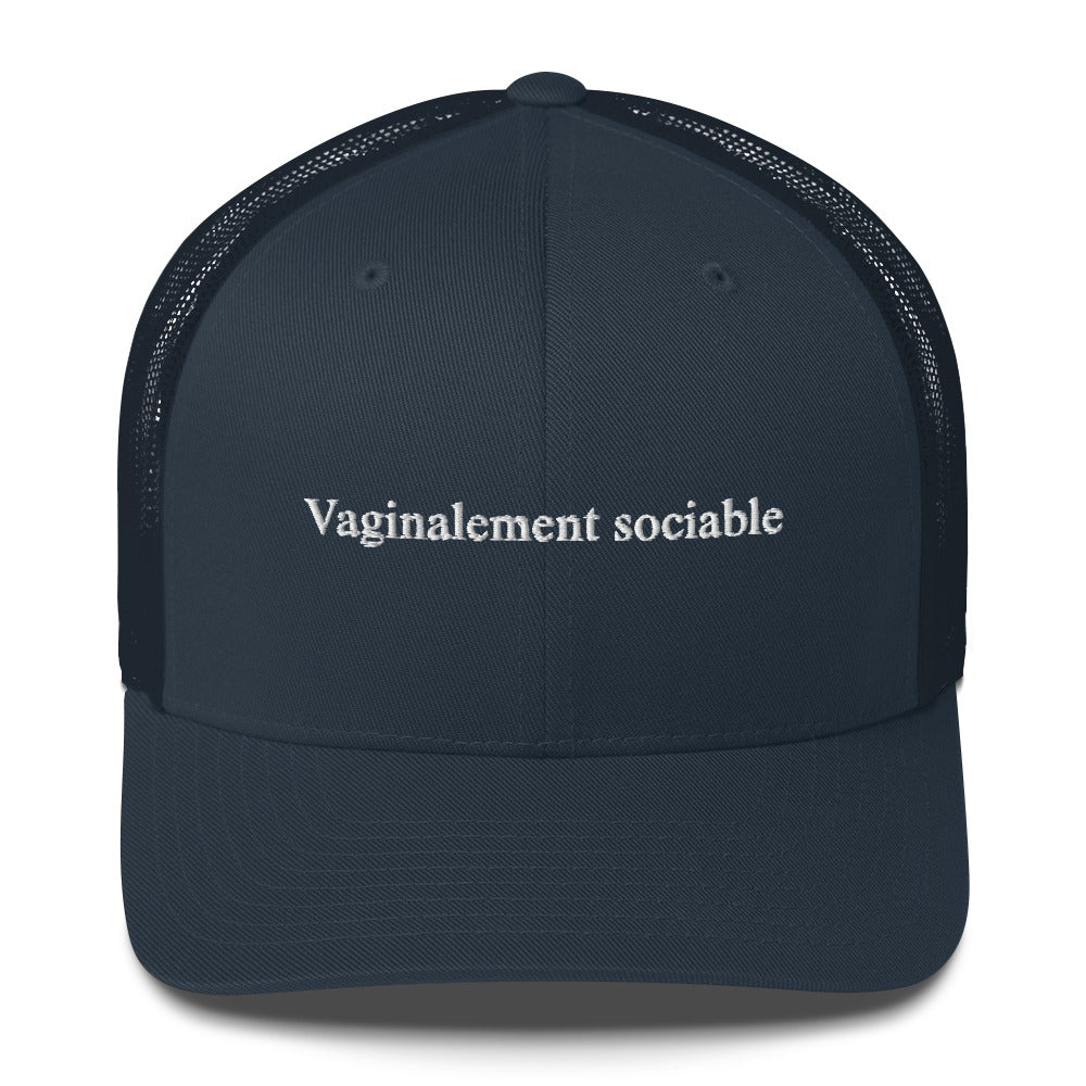 Casquette brodée Vaginalement sociable - Sedurro