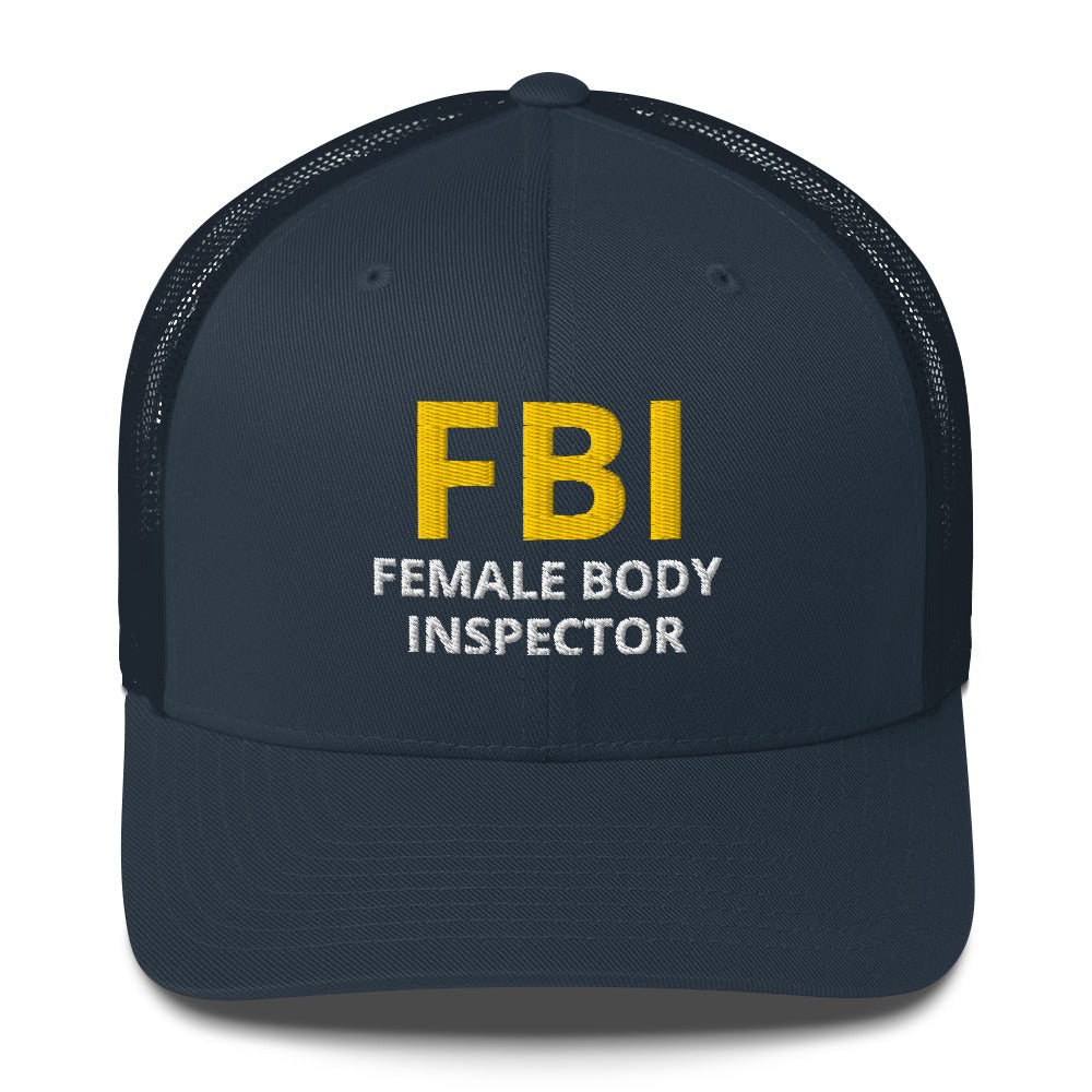 Casquette brodée FBI Female Body Inspector - Sedurro