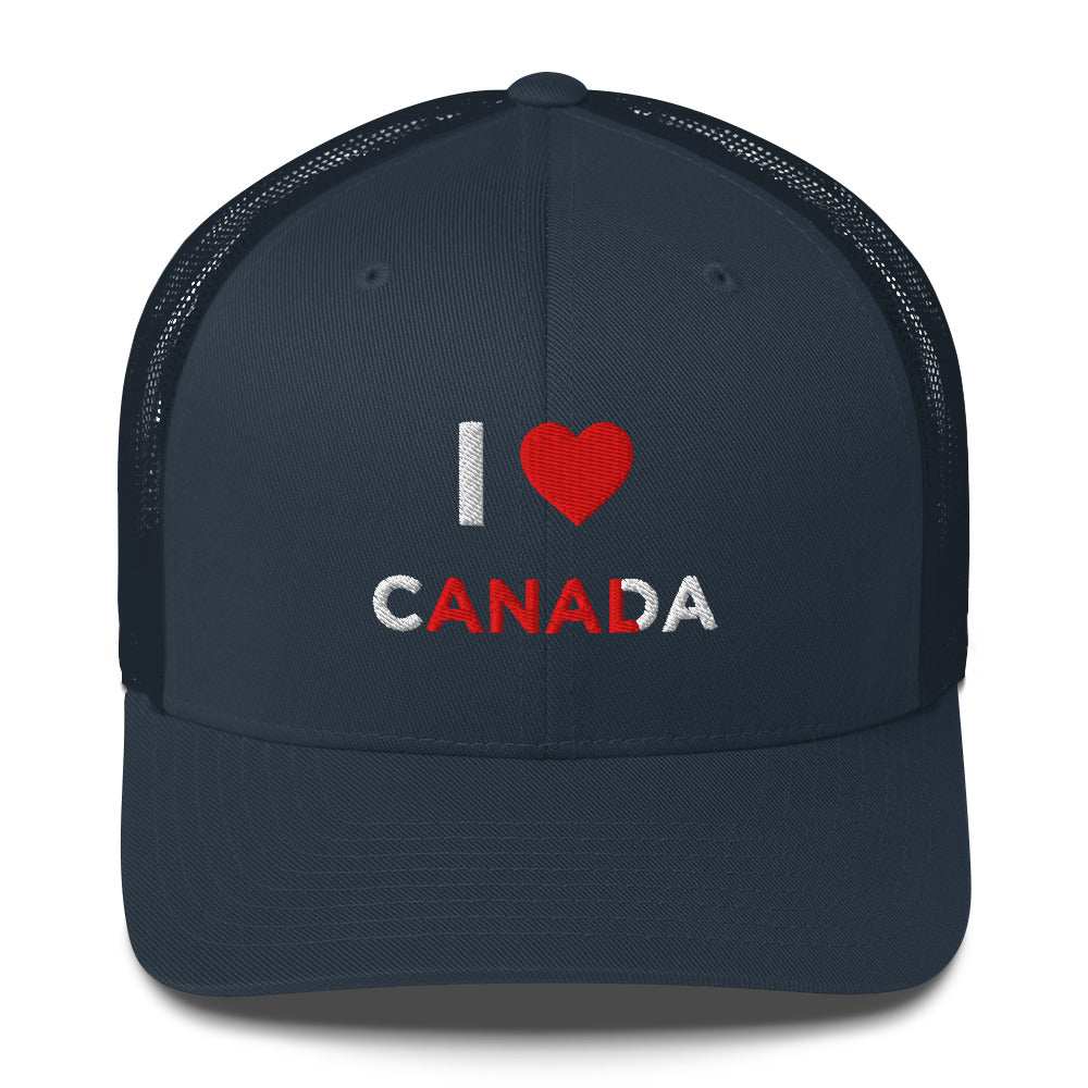 Casquette brodée I love Canada anal - Sedurro