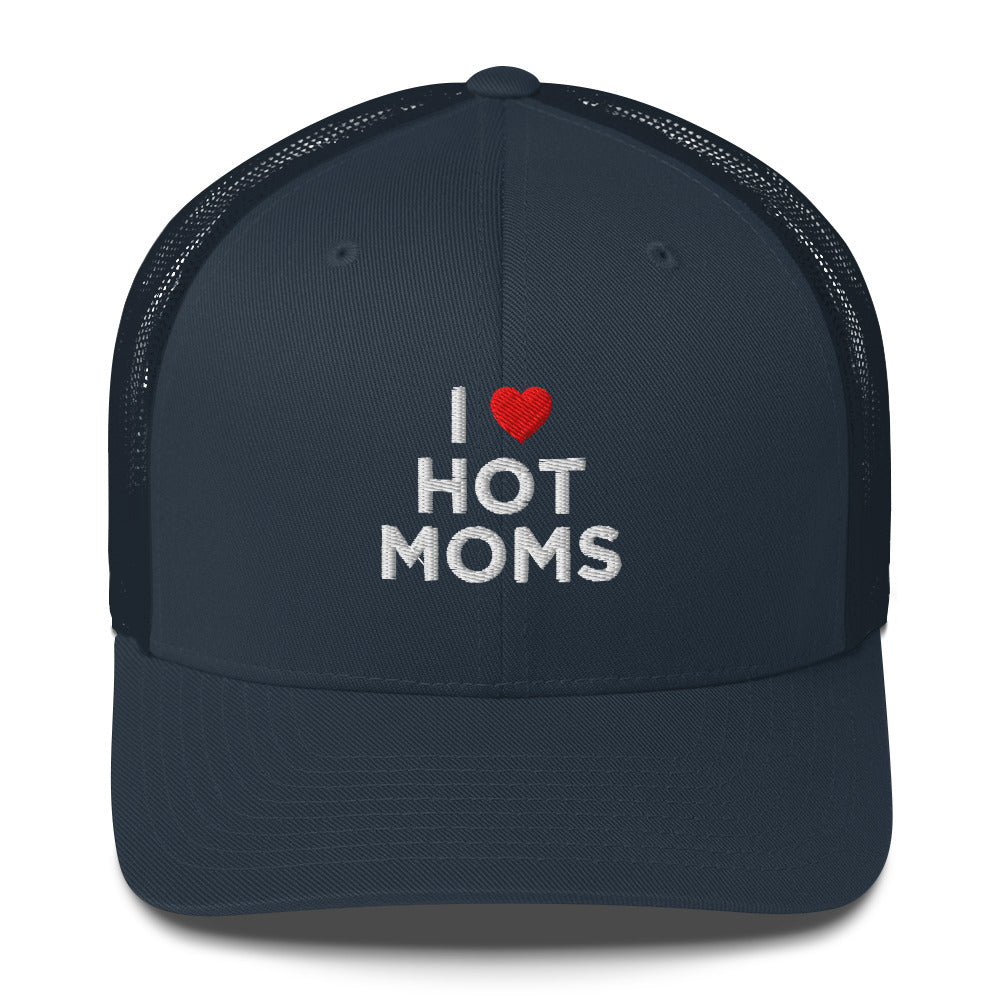 Casquette brodée I love hot moms - Sedurro